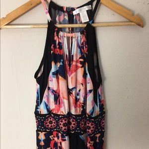 Beautiful patterned halter maxi dress